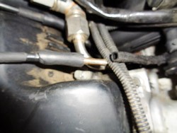 Vacuum hose easily slips apart and is leaking at the repair attempt.